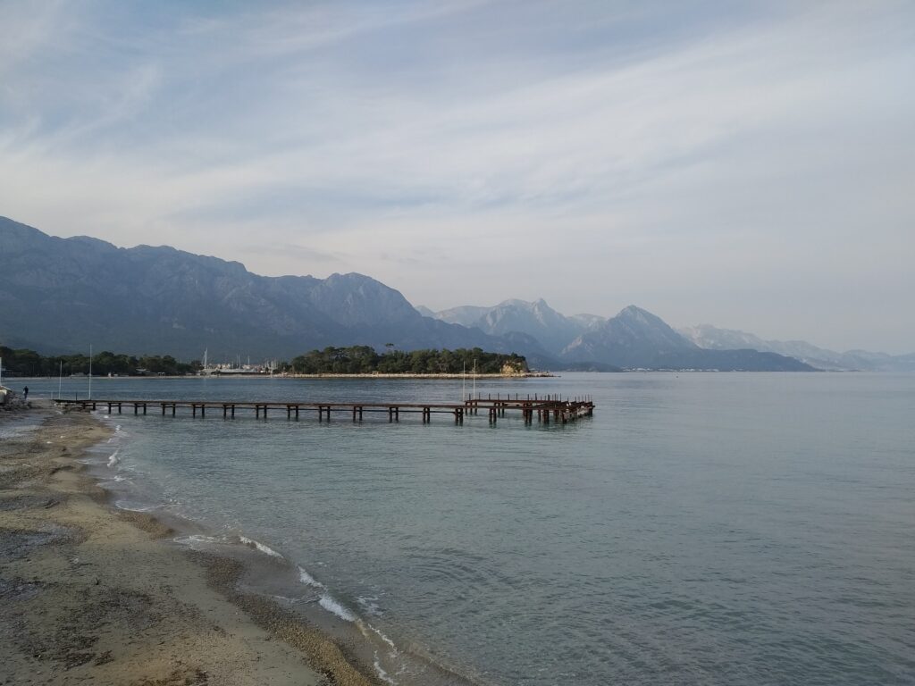 A beach in Kemer, Turkey