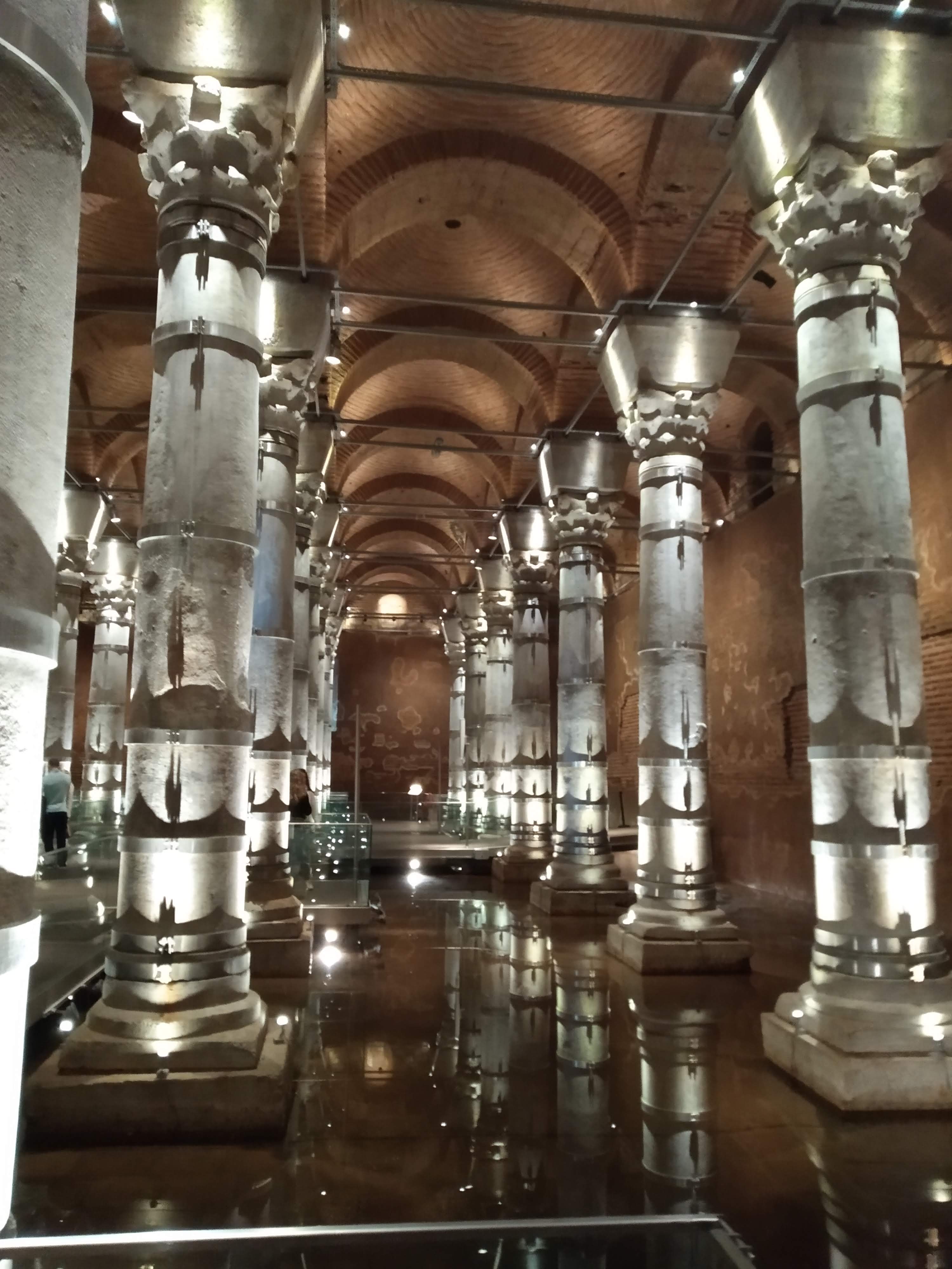 a roman cistern in Istanbul