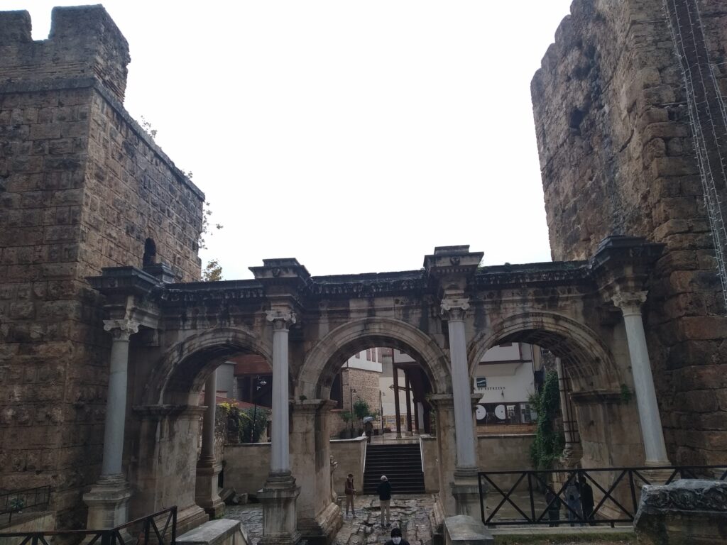 Hadrians gate in Antalya, Turkey